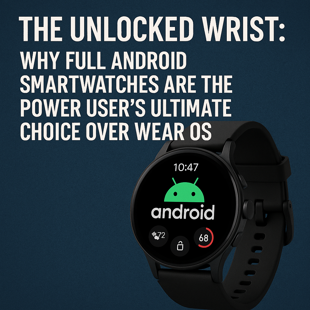The Unlocked Wrist: Why Full Android Smartwatches Are the Power User's Ultimate Choice Over Wear OS