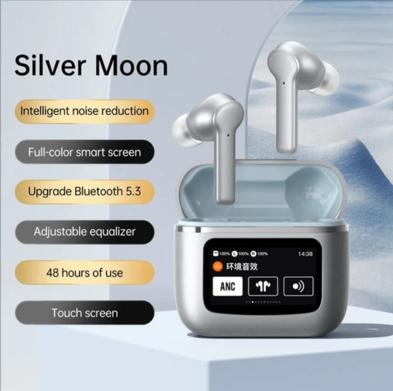 T68 Tour Pro 2 - ANC True Wireless Bluetooth - Touch-Screen LED Smart Case