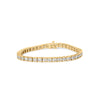 10K Yellow Gold 4.00 Cttw Channel Set Round Diamond Tennis 7