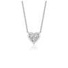Diamond Heart Design Pendant in 14k White Gold