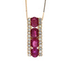 1.39ct Ruby Diamond Fashion Pendants 14KT Rose Gold