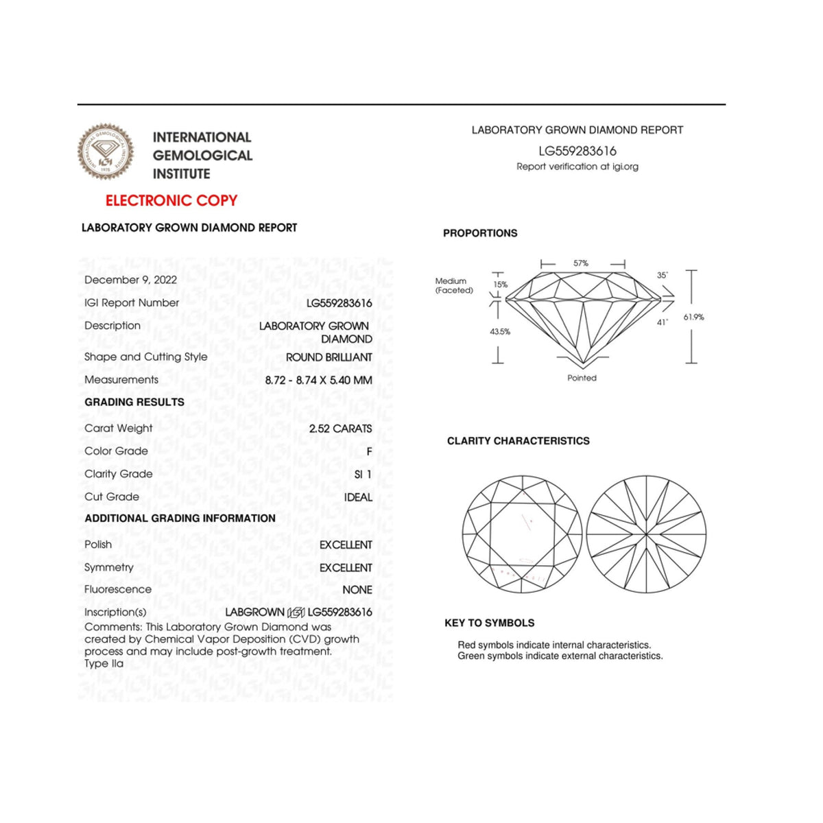 Pendientes IGI Certified de Oro Blanco de 14K, 5.00 Cttw, con Diamante Cultivado de Talla Brillante Redonda, Diseño Clásico de 4 Garras y Cierres de Rosca (Color F-G, Claridad SI1)