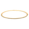 14K Yellow Gold 1/3 Cttw Diamond Half Eternity Bangle Bracelet (I-J Color, I2-I3 Clarity) - 7.75
