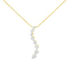 14k Yellow Gold 3.0 cttw Baguette and Brilliant Round-Cut Diamond Journey 18