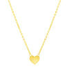 14k Yellow Gold Polished Mini Heart Necklace