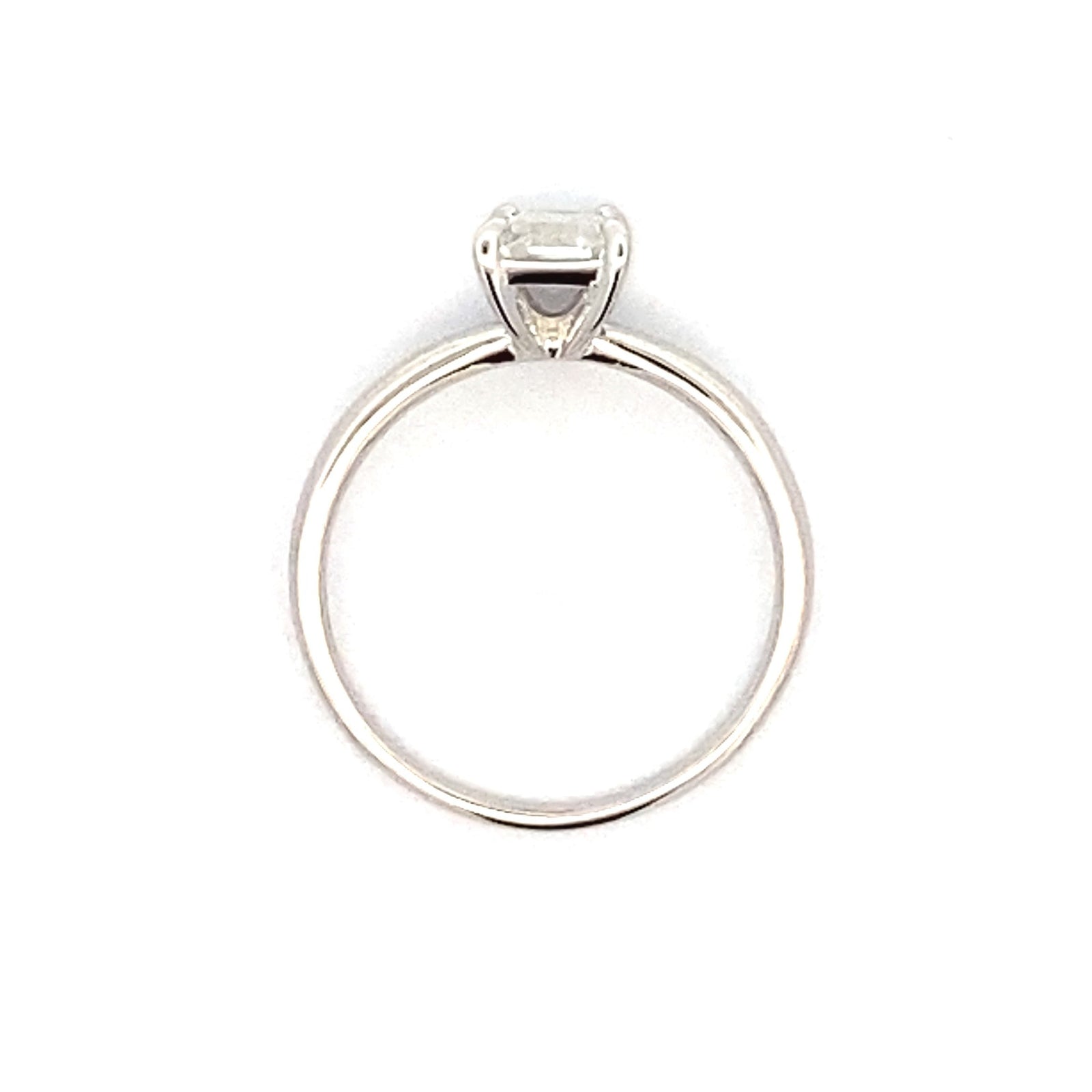 Moissanita natural de 0,98 ct Plata de ley