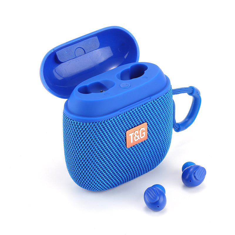 Portable Dual Stereo Bluetooth Earphone Speaker Two-in-one