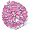 8.10 Carat Genuine Ruby .925 Sterling Silver Ring