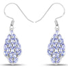 3.04 Carat Genuine Tanzanite .925 Sterling Silver Earrings