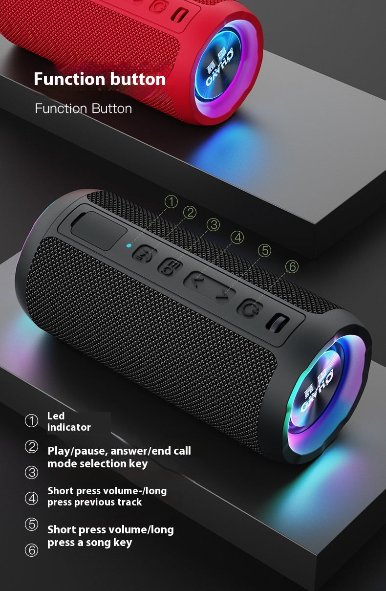 OHAYO Flip 6 Light Show - (JBL Flip Series) PartyBoost Waterproof Bluetooth Speaker w/ SD Slot