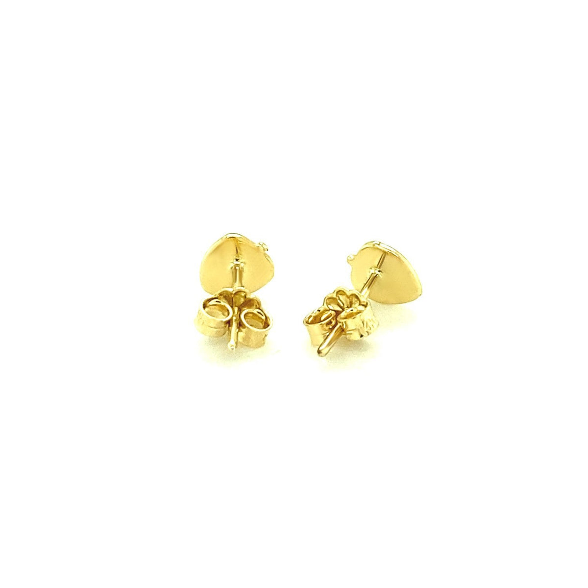 Aretes de fresa esmaltados de oro amarillo de 14k para niños