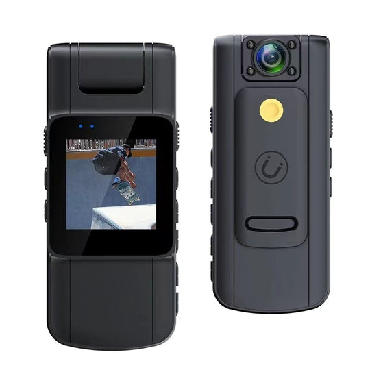 Advanced 2K Flagship Action Camera with 180° Rotatable Lens and HD Infrared Night Vision