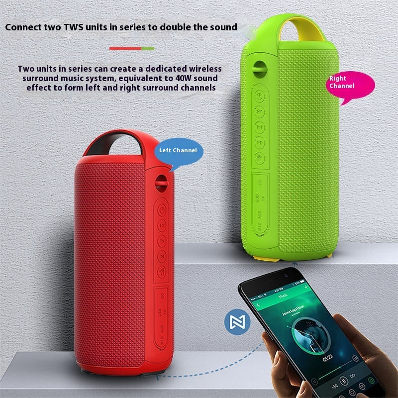 iTech XtremeFlip - Light Show Wireless Speaker - SD Card & Power Bank - Waterproof Bluetooth Speaker