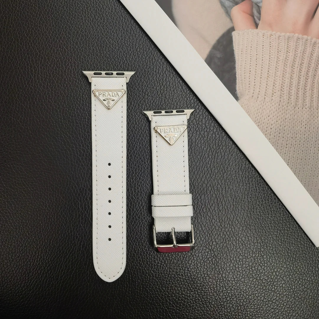 Ремешок для Apple Watch из кожи с монограммой "Двойной треугольник"