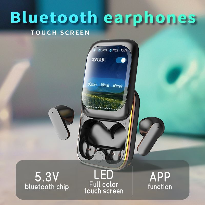 Touch High-definition Large Screen Bluetooth Earphones