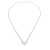 Natural 7.00ct Diamond Tennis Necklace 14KT White Gold