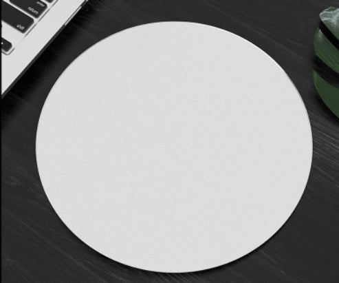 Sleek Round Metal Mouse Pad - Aluminum Alloy