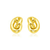 14k Yellow Gold Polished Knot Earrings