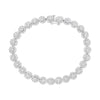 14K White Gold 3-3/4 Cttw Round-Brilliant Cut Diamond 7-1/4