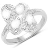 0.60 Carat Genuine Opal .925 Sterling Silver Ring