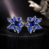 925 Sterling Silver Earrings with Enamel Process and Pavé Setting CZ