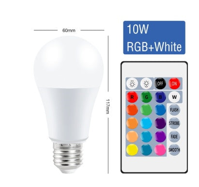 Smart Bulb Color Remote Control RGB Bulb Light Colorful