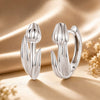 925 Sterling Silver White Gold Plated Earrings for Women