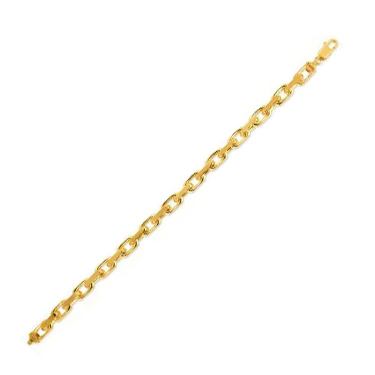 Cadena de eslabones tipo cable francés de oro amarillo de 14k (6.10 mm)