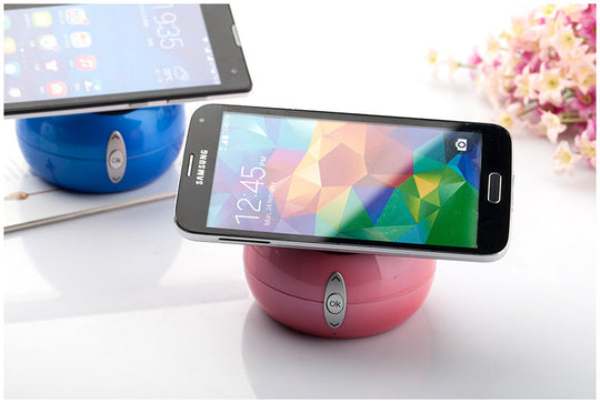 Wireless Bluetooth Speaker - Angle Phone Holder - FM Radio & SD Card Music Playback