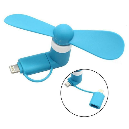 Type-C Phone Mini Fan - Low Noise, High Speed