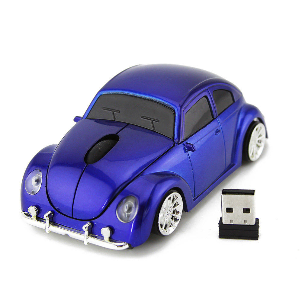 VW Beetle Car Shape Wireless PC Mouse - 2.4GHz Bluetooth - Ultra-Low Power Consumption