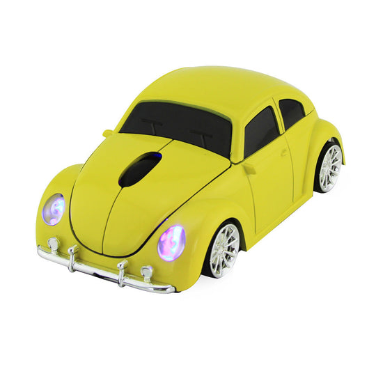 VW Beetle Car Shape Wireless PC Mouse - 2.4GHz Bluetooth - Ultra-Low Power Consumption