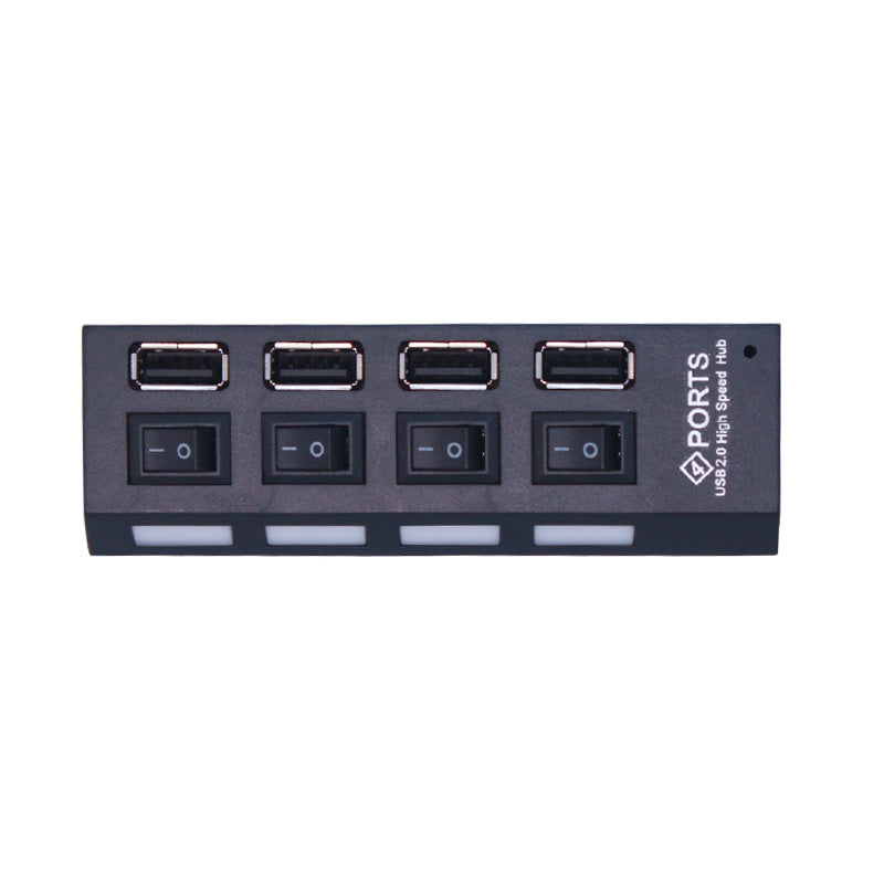 Versatile 7-Port USB 2.0 Hub with Each Port Independent Switch On/Off Control (4-Port Optional)