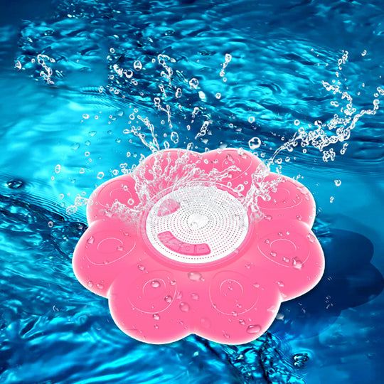 Waterproof Color-Changing Bluetooth Shower Speaker with Built-In Mic