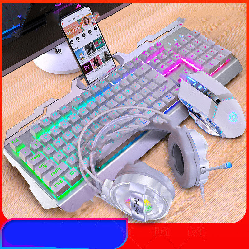 Three-Piece Mouse Headset Manipulator Keyboard And Mouse Cover