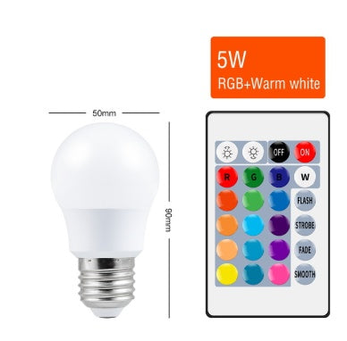 Smart Bulb Color Remote Control RGB Bulb Light Colorful