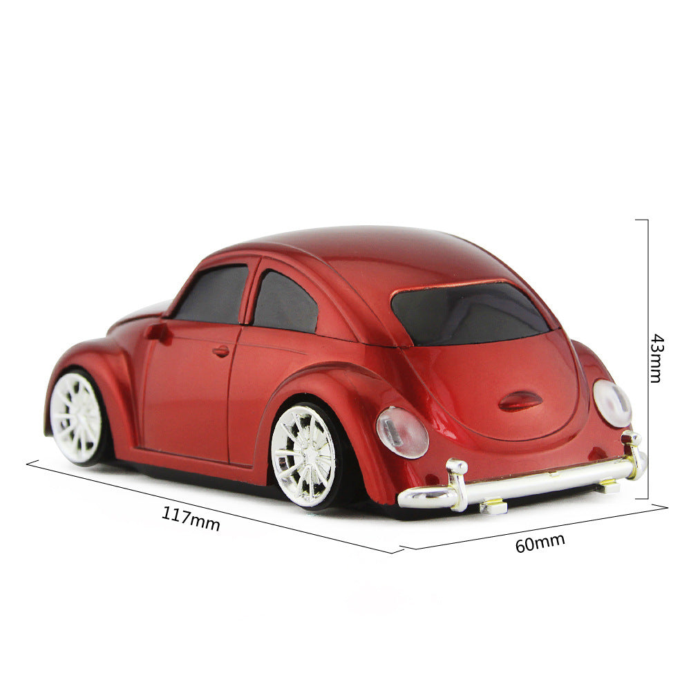 VW Beetle Car Shape Wireless PC Mouse - 2.4GHz Bluetooth - Ultra-Low Power Consumption