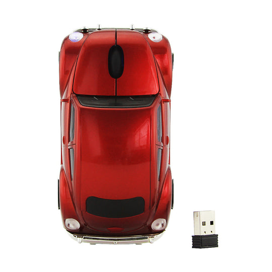 VW Beetle Car Shape Wireless PC Mouse - 2.4GHz Bluetooth - Ultra-Low Power Consumption