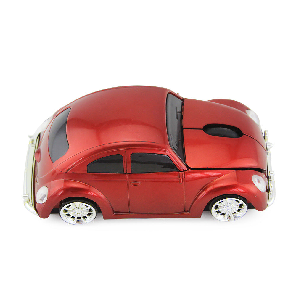 VW Beetle Car Shape Wireless PC Mouse - 2.4GHz Bluetooth - Ultra-Low Power Consumption