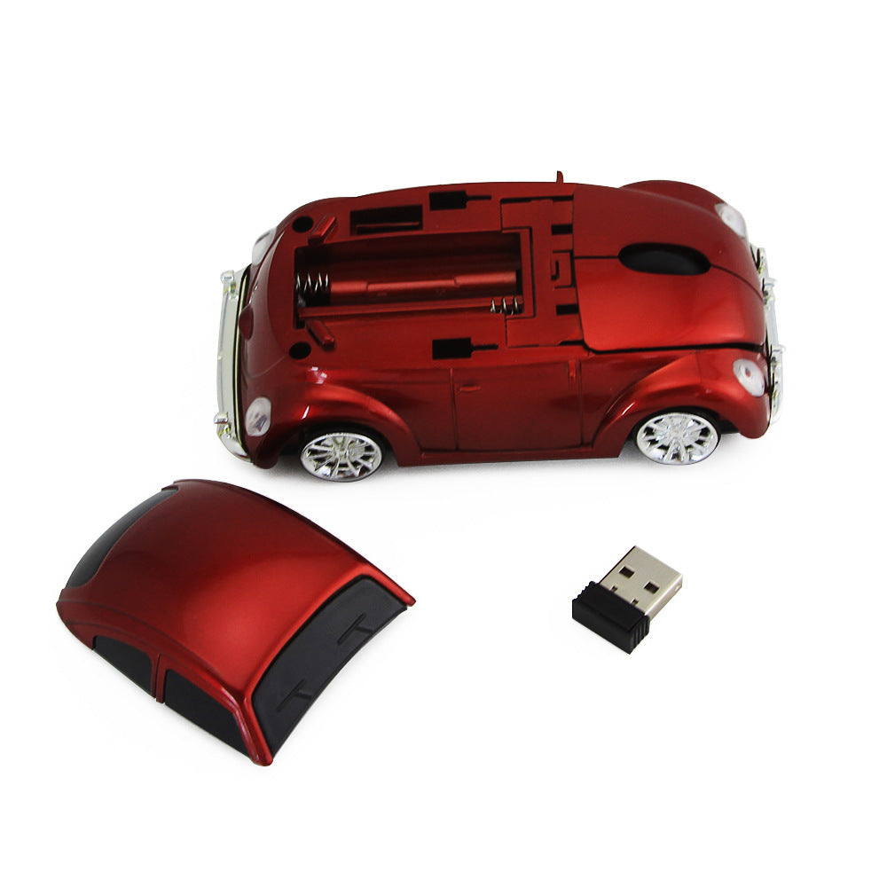 VW Beetle Car Shape Wireless PC Mouse - 2.4GHz Bluetooth - Ultra-Low Power Consumption