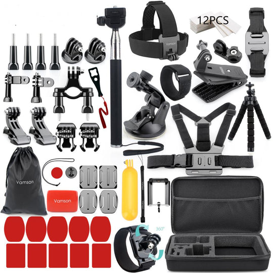 84pcs GoPro Action Camera Accessories Kit - Ultimate Bundle with Waterproof Case