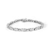 14K White Gold 2.0 Cttw Baguette and Princess-Cut Diamond Tennis Bracelet (H-I Color, SI1-SI2 Clarity) - 7