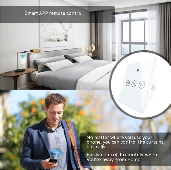 WIFI 433 Smart Touch Curtain Touch Curtain Alexa Voice Control