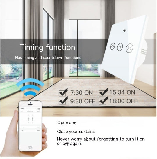 WIFI 433 Smart Touch Curtain Touch Curtain Alexa Voice Control