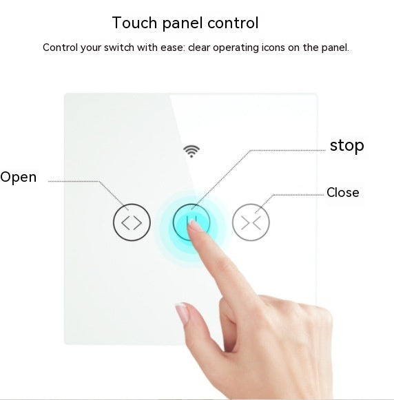 WIFI 433 Smart Touch Curtain Touch Curtain Alexa Voice Control