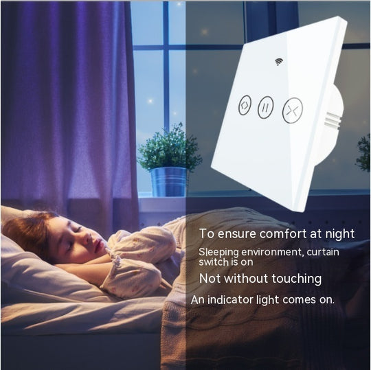 WIFI 433 Smart Touch Curtain Touch Curtain Alexa Voice Control