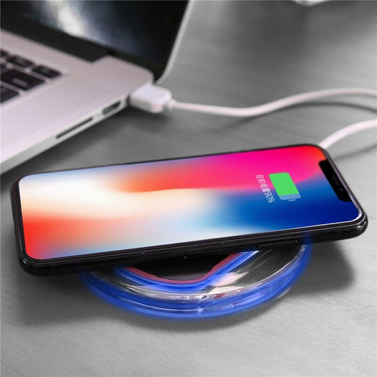 Universal QI Wireless Charger Pad - Stylish Modern Design with Fast Charging