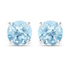 2.10 Carat Genuine Blue Topaz .925 Sterling Silver Earrings