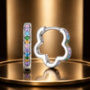 925 Sterling Silver Earrings with Pavé Setting CZ and Platinum Plating for Women