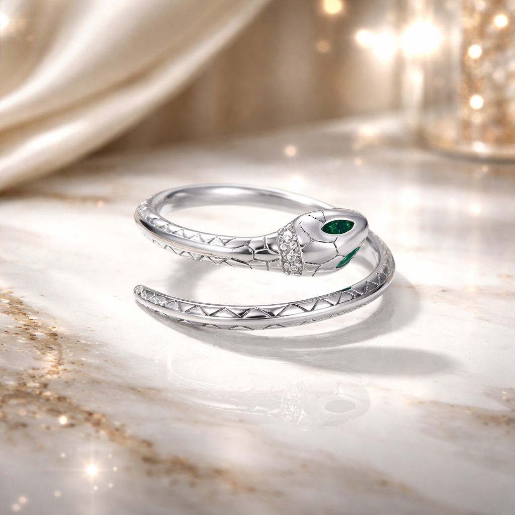 Anillo Delgado de Plata de Ley 925 Oxidada con Circonitas Pavé para Mujer